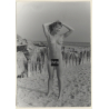 Erotic Study: Sporty Blonde Nude On Baltic Sea Beach (Vintage Photo GDR ~1970s/1980s)