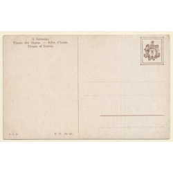 S.Solomko: Traum Des Ikarus / Plane Over Angel (Vintage Artist PC ~1910s)