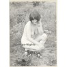 Erotic Study: Natural Nude In Forest*4 / Squatting (Vintage Photo GDR ~1970s/1980s)