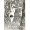 Erotic Study: Slim Natural Nude In Forest*1 / Standing (Vintage Photo GDR ~1970s/1980s)