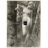 Erotic Study: Slim Natural Nude In Forest*2 / Standing (Vintage Photo GDR ~1970s/1980s)