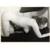 Erotic Study: Kneeling Nude Brunette Looks At Camera (Vintage Photo GDR ~1970s/1980s)