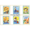 Walt Disney: Mickey, Goofy, Minnie, Pluto... (6 Vintage Stamps Bhutan 1984)