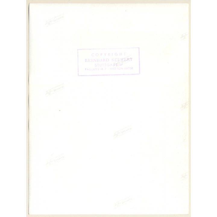 Erotic Study By R. Seufert: Cheeky Topless Pin-Up Girl Teases Camera (Vintage Photo ~1950s/1960s)