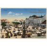 Szolnok / Hungary: Piac tér - Market Place (Vintage PC 1910s)