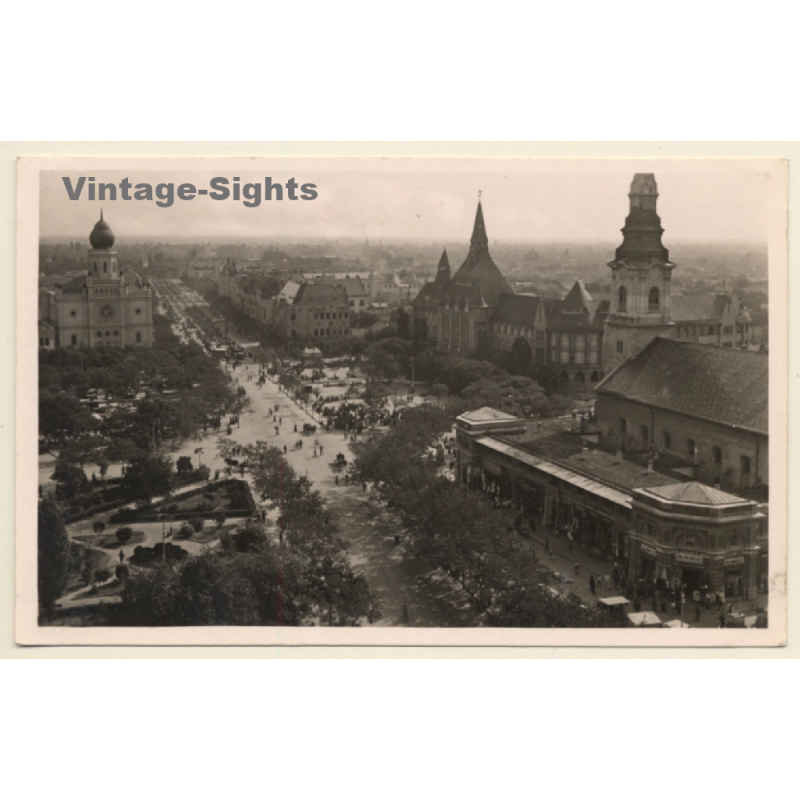 Kecskemét / Hungary: Partial View (Vintage RPPC 1930)