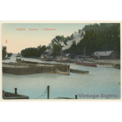 Siófok / Hungary: Balaton - Plattensee - Steam Barges (Vintage PC)