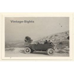 Renault Type NN On Country Road / Oldtimer (Vintage Photo 1930s/1940s)