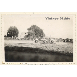 Mulhouse / France: Motorcycles Playing Motoball (Vintage Photo 1942)