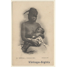 Senegal: Charmant Bébé / Native Topless Woman & Baby (Vintage PC 1900s)