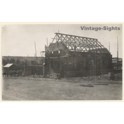 Winburg / Orange Free State (South Africa): Construction Site House (Vintage RPPC 1929)