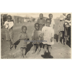 Bethlehem / Orange Free State (South Africa): Native Street Kids (Vintage RPPC 1927)