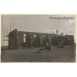 Bethlehem / Orange Free State (South Africa): Building Site Of Church (Vintage RPPC 1928)