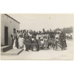 Winburg / Orange Free State (South Africa): Missionary, Catholics & Native Catechumens (Vintage RPPC 1930)