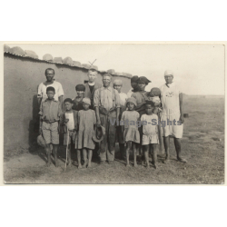 Orange Free State (South Africa): Father Brenisch & Indigenous / Buntuman (Vintage RPPC 1930)