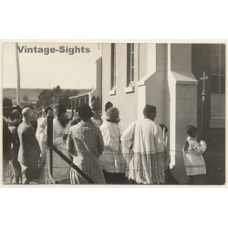 Winburg / Orange Free State (South Africa): Inauguration Of Church *2 / Priests (Vintage RPPC 1930)