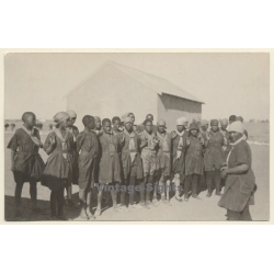 Kroonstad / Orange Free State (South Africa): Indigenous Pathfinders / Boy Scouts (Vintage RPPC 1933)