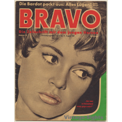 Bravo N°32 - 1957: Brigitte Bardot (Rare Vintage Magazine)