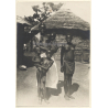 Moribabougou / Mali (Soudan Occidental): Topless Indigenous Woman & Kids (Vintage Photo 1928)
