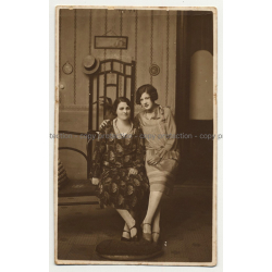 Fotografo Adolfo Krinsky: Mother & Daughter Goldenberg? (Vintage Photo PC 1928)
