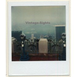 Photo Art: New York In The Mist (Vintage Polaroid SX-70 1980s)
