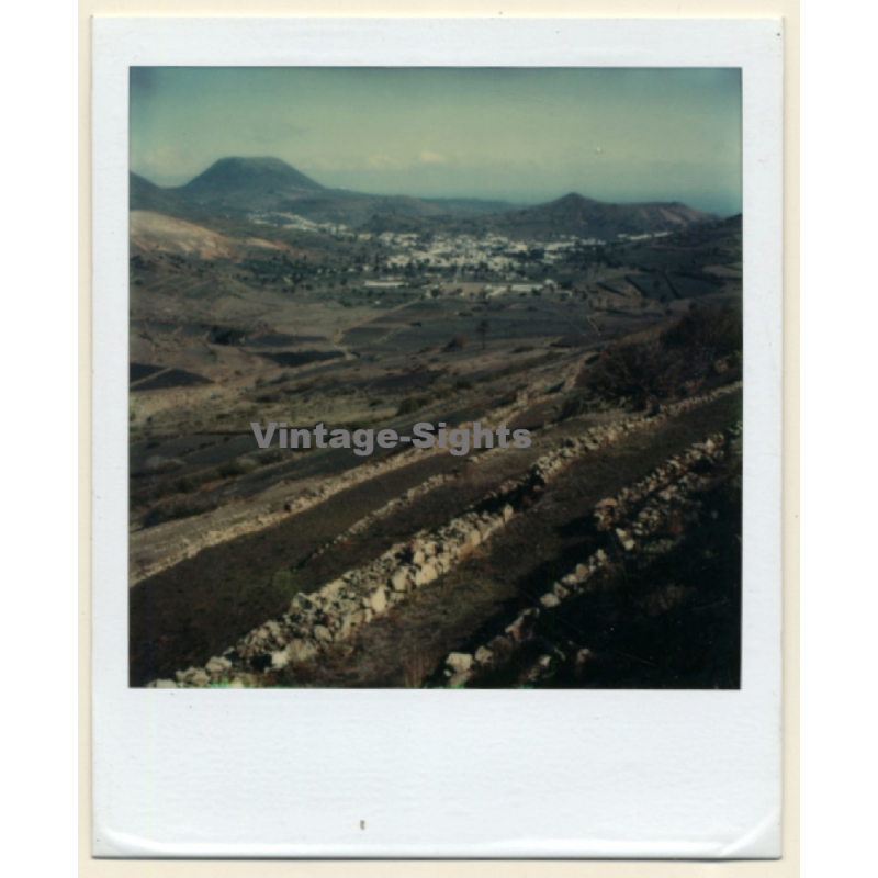 Photo Art: Volcano Landscape (Vintage Polaroid SX-70 1980s)