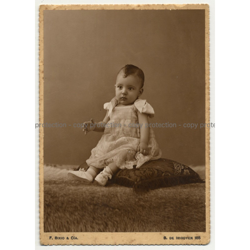 Florencio Bixio & Cia: Baby Girl - B. De Irigigoyen (Vintage Photo PC 1930s) Florencio Bixio & Cia: Baby Girl - B. De Irigigoyen (Vintage Photo PC 1930s)