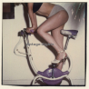 Erotic Leg Study: Slim Female On Bike Trainer / Stilettos *2  (Vintage Test Shot Photo WOLFGANG KLEIN 1980s)