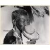 Older Tribal Woman With Large Lip Plates / Sara ? Lobi Of Chad ? Ethnic (Vintage Photo 1970s/1980s)