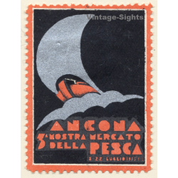 Ancona / Italy: 3. Mostra Mercato Della Pesca 1935 (Vintage Advertisment Vignette)
