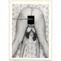 Cheeky Rear View Of Nude Woman Bending Forward (Vintage Photo ~1940s/1950s)