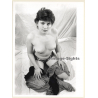 Artistic Erotic Nude Study: Natural Shorthaired Woman*3 (Vintage Photo France 1980s)