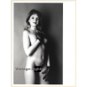 Artistic Erotic Nude Study: Slim Blonde Female*5 / Eyes (Vintage Photo France 1980s)