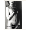 Artistic Erotic Nude Study: Slim Blonde Female*6 / Gloves (Vintage Photo France 1980s)
