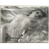 Artistic Erotic Study: Nude Female Under Plastic Foil / Eyes (Vintage Photo 30 x 40 CM 1980s)