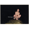 Artistic Erotic Nude Study: Asian Nude Outdoors At Night*1 (Vintage Photo France 21 x 30 CM 1980s)