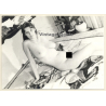 Erotic Study: Beautiful Brunette Nude Lingers On Bed*1 (Vintage Photo GDR ~1980s)