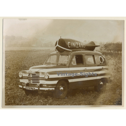Tour de France 1957: Cinzano Renault Colorale - Publicity Caravan (Vintage Press Photo)