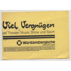 Joe Cocker - Night Calls Tour '92 Ticket N° 5850 Stuttgart - Unused (Vintage Memorabilia)