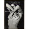 Artistic Erotic Study: Nude Covering Boobs & Face With Arms / Great Take (Vintage XL Photo France 29 x 20 CM 1980s)