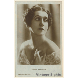 Tamara Karsavina / Actress - Ross Verlag 1275/1 (Vintage RPPC 1920s/1930s)