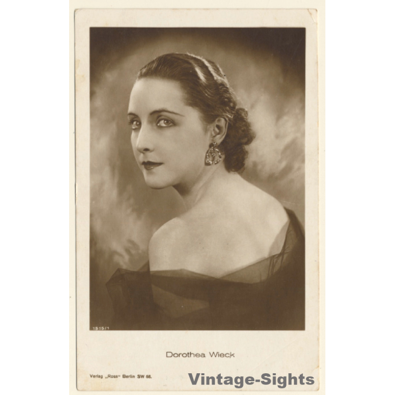 Dorothea Wieck / Actress - Ross Verlag 1515/1 (Vintage RPPC 1920s/1930s)