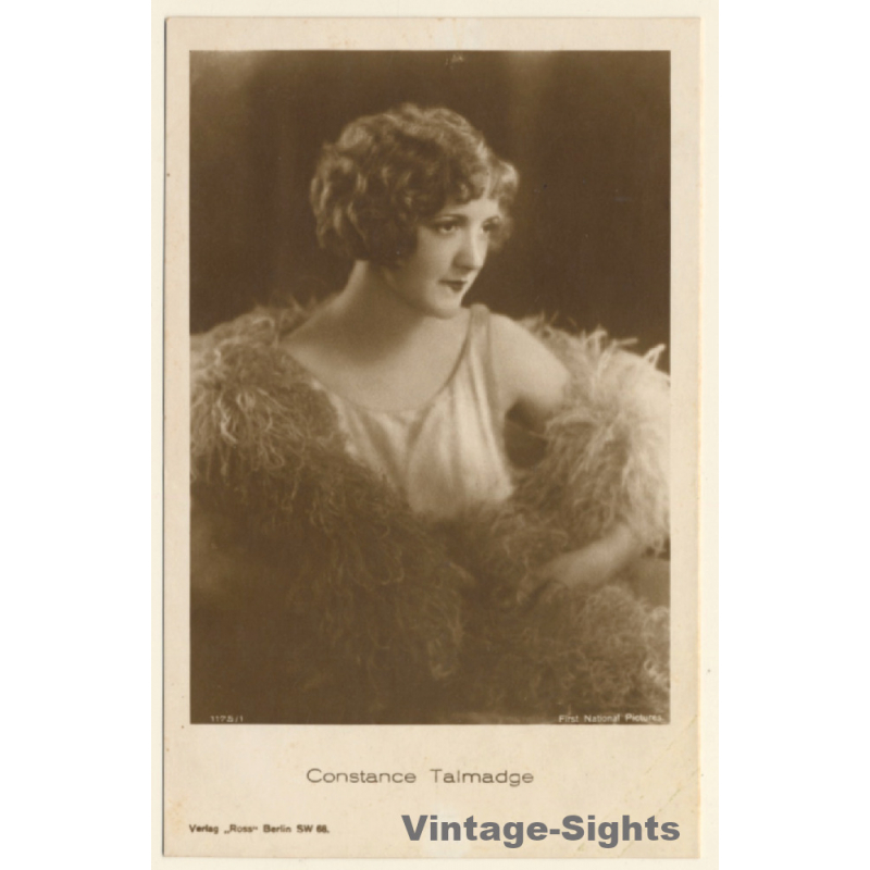 Constance Talmadge / Actress - Ross Verlag 1175/1 (Vintage RPPC 1920s/1930s)