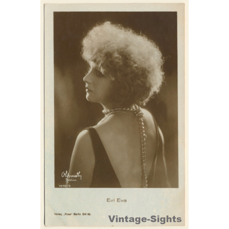 Evi Eva / Actress - Ross Verlag 1240/2 (Vintage RPPC 1920s/1930s)