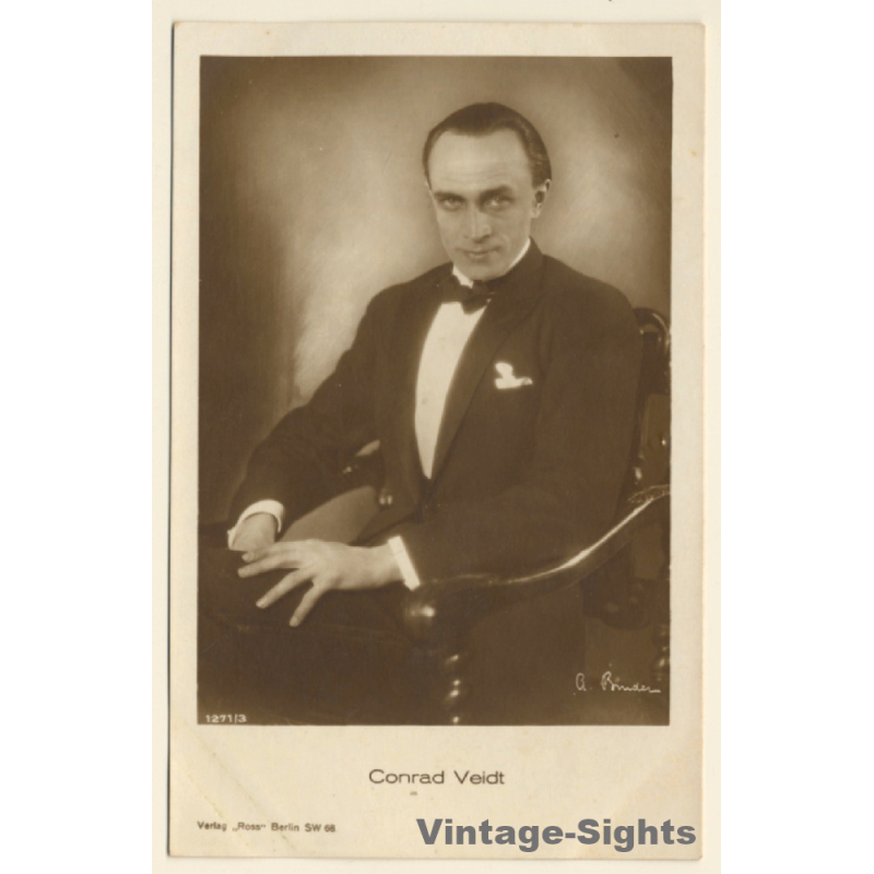 Conrad Veidt / Actor - Ross Verlag 1271/3 (Vintage RPPC 1920s/1930s)