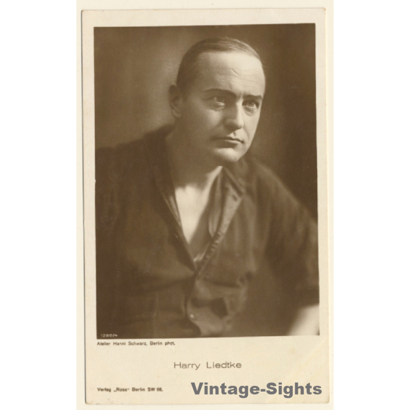 Harry Liedtke / Actor - Ross Verlag 1280/4 (Vintage RPPC 1920s/1930s)