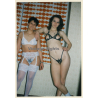 Erotic Study: 2 Semi Nude Female In Hot Lingerie (Vintage Photo ~1990s)
