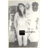 Erotic Study: Cheeky Darkhaired Nude Kneeling (Vintage Photo GDR ~1980s)