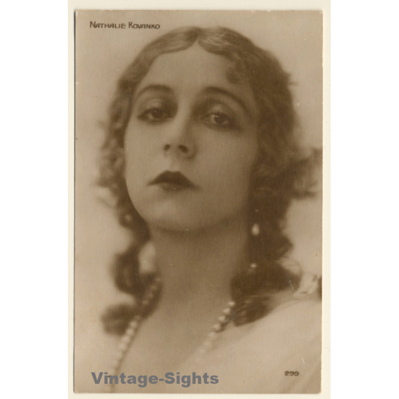 Nathalie Kovanko / Ukrainian Actress (Vintage RPPC 1920s/1930s)