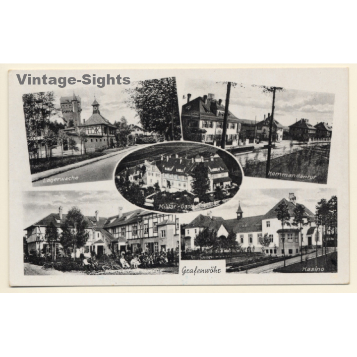 Gravenwöhr / Germany: Truppenübungsplatz - Lagerwache - Militär Gasthof (Vintage PC 1941)